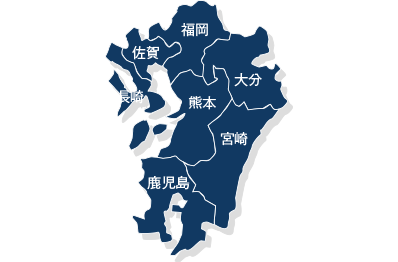 九州地区地図