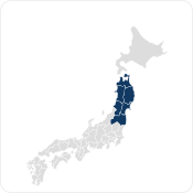 東北地区地図