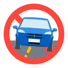 車枠間違え・はみ出し禁止