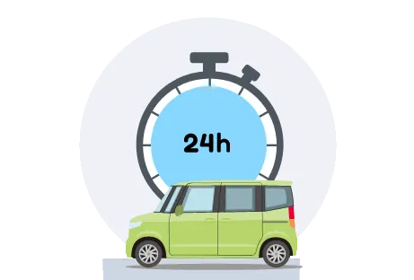 24時間いつでもご利用可能。利用代金は月単位でまとめてご請求なので精算の手間がかかりません。
